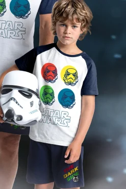 Admas STAR WARS Pijama Manga Corta The Dark Strike para Niño^Niños Pijamas|Ropa Interior