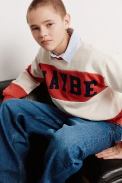 Springfield Kids Sudadera a rayas "Maybe" ni&ntilde;o^Niños Sudaderas