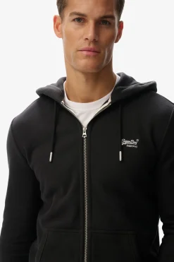 Superdry Sudadera b&aacute;sica cremallera y capucha con logotipo^Hombre Sudaderas