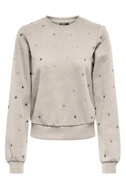 Only Sudadera bordado lurex^Mujer Sudaderas