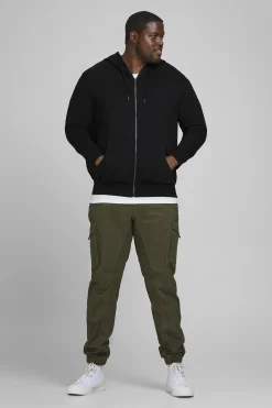 Jack & Jones PLUS Sudadera capucha con cremallera PLUS^Hombre Sudaderas