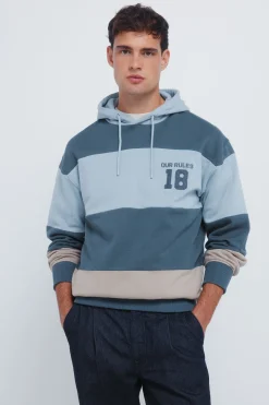 Springfield Sudadera capucha cortes^Hombre Sudaderas