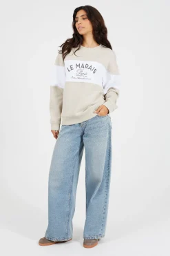 Brave Soul Sudadera con bordado^Mujer Sudaderas