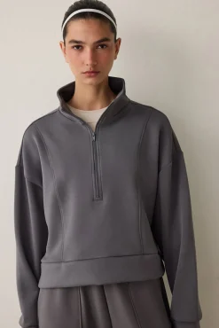 Penti Sudadera con media cremallera y tacto sedoso.^Mujer Sudaderas