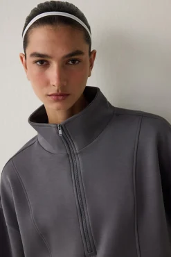 Penti Sudadera con media cremallera y tacto sedoso.^Mujer Sudaderas