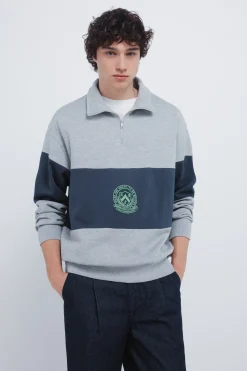 Springfield Sudadera cortes escudo^Hombre Sudaderas