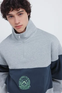 Springfield Sudadera cortes escudo^Hombre Sudaderas