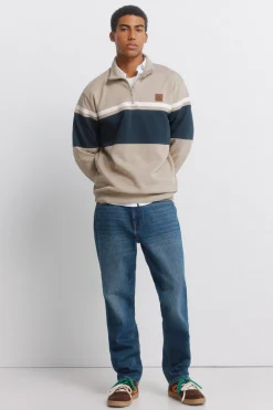 Springfield Sudadera cremallera cortes^Hombre Sudaderas