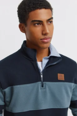 Springfield Sudadera cuello camionero bloques color^Hombre Sudaderas