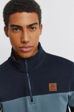 Springfield Sudadera cuello camionero bloques color^Hombre Sudaderas