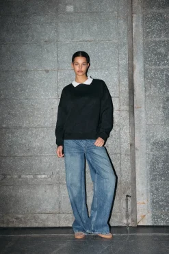 Noisy May Sudadera cuello camisa^Mujer Camisas Y Blusas