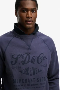 Superdry Sudadera cuello redondo logo^Hombre Sudaderas