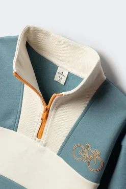 Springfield Kids Sudadera cuello subido a rayas ni&ntilde;o^Niños Sudaderas