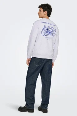 Only & Sons Sudadera de cuello redondo^Hombre Sudaderas