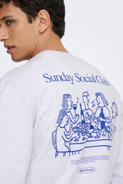 Only & Sons Sudadera de cuello redondo^Hombre Sudaderas