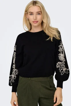 Only Sudadera detalles bordados^Mujer Sudaderas