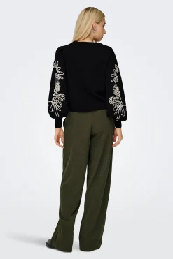 Only Sudadera detalles bordados^Mujer Sudaderas