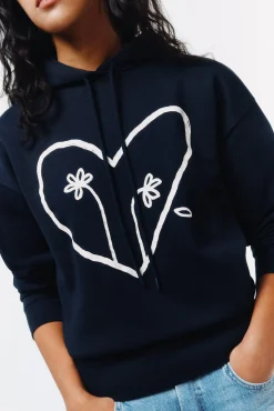 Springfield Sudadera dos flores^Mujer Sudaderas