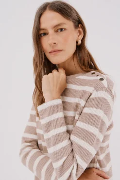 Cortefiel Sudadera estructura rayas^Mujer Sudaderas