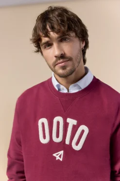 OOTO Sudadera logo cuello redondo^Hombre Sudaderas
