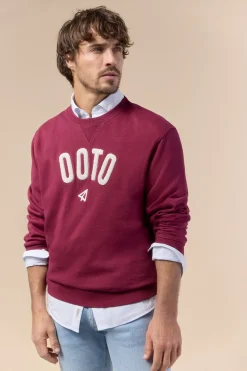 OOTO Sudadera logo cuello redondo^Hombre Sudaderas