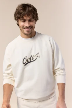 OOTO Sudadera logo cuello redondo^Hombre Sudaderas