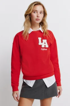 Springfield Sudadera "L.A" roja^Mujer Sudaderas