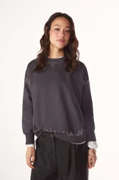 Slowlove Sudadera tachas^Mujer Sudaderas