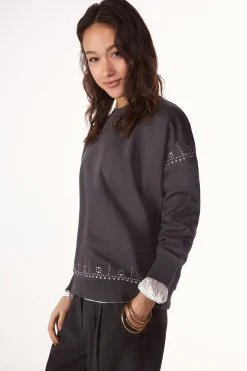 Slowlove Sudadera tachas^Mujer Sudaderas