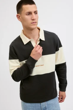 Jack & Jones Sudadera tipo polo franja^Hombre Sudaderas