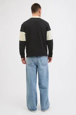 Jack & Jones Sudadera tipo polo franja^Hombre Sudaderas