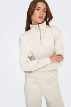 Only Play Sudadera zip cuello alto^Mujer Sudaderas|Total Look