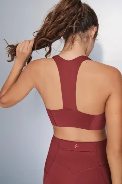 Dash and Stars Sujetador deportivo 4D Stretch granate^Mujer Deporte
