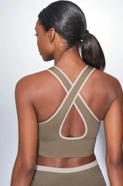 Dash and Stars Sujetador deportivo SEAMLESS COMFORT kaki^Mujer Deporte