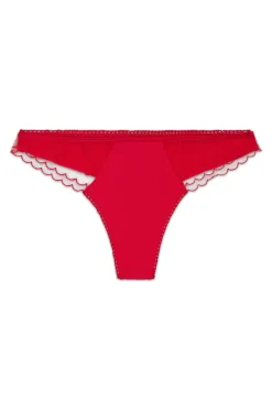Women'secret Tanga ancha tul bordada^Mujer Braguitas