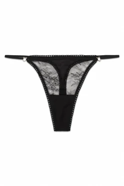 Women'secret Tanga tira encaje^Mujer Braguitas