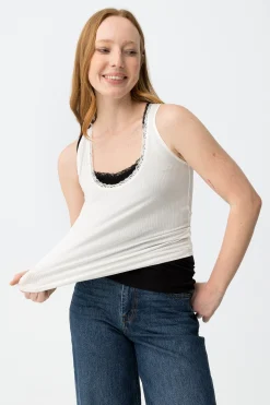 Tiffosi Top ajustado sin mangas^Mujer Camisetas