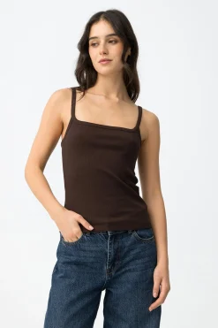 Tiffosi Top ajustado tirantes^Mujer Camisetas