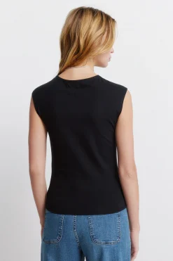 Springfield Top b&aacute;sico sin mangas algod&oacute;n^Mujer Basic Bar