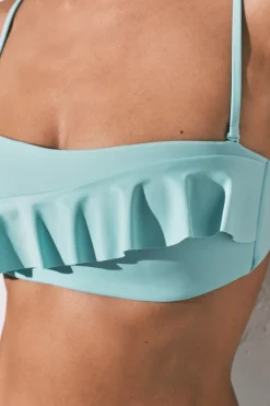 Women'secret Top bikini bandeau relleno volantes^Mujer Baño