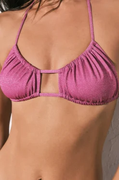 Women'secret Top bikini fruncido brillo^Mujer Baño
