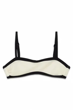 Women'secret Top bikini horizontal color block B&W^Mujer Baño