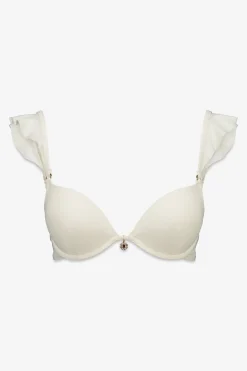 Women'secret Top bikini push up aro volante blanco^Mujer Baño
