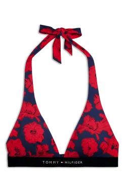 Tommy Hilfiger Top bikini tipo halter floral^Mujer Baño