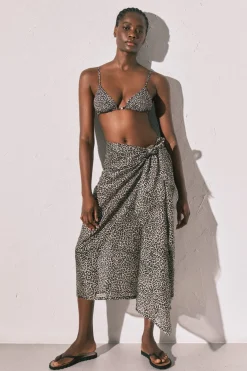 Women'secret Top bikini triangular animal print^Mujer Baño