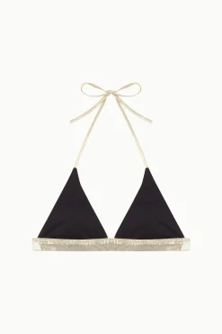 Cotton Sail Top bikini triangular contraste B&W^Mujer Baño