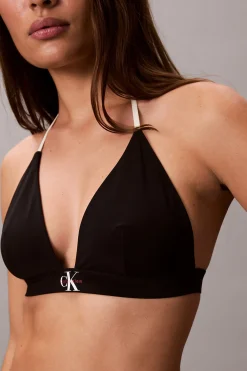 Calvin Klein Top bikini triangular halter^Mujer Baño