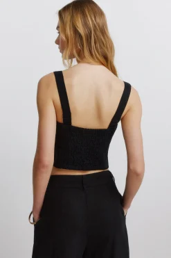 Springfield Top chaleco lino^Mujer Lino|Camisetas