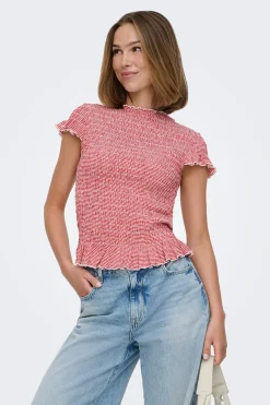 Only Top de cuadros vichy^Mujer Total Look