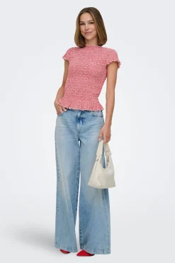 Only Top de cuadros vichy^Mujer Total Look